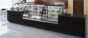 Home Professionele koeltoonbank met geforceerde koeling voor bewaring van verse producten en snacks